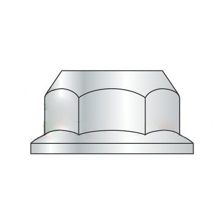 NEWPORT FASTENERS Flange Nut, M12-1.75, Class 10, Zinc Plated, 18 mm Hex Wd, 500 PK 115991